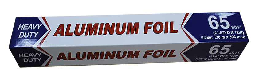 Papel de Aluminio en Rollo 30cm x 20 mts. Caja de 20 Unidades